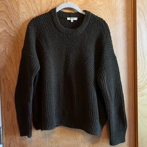 Dark Green 100% cotton madewell crewneck sweater